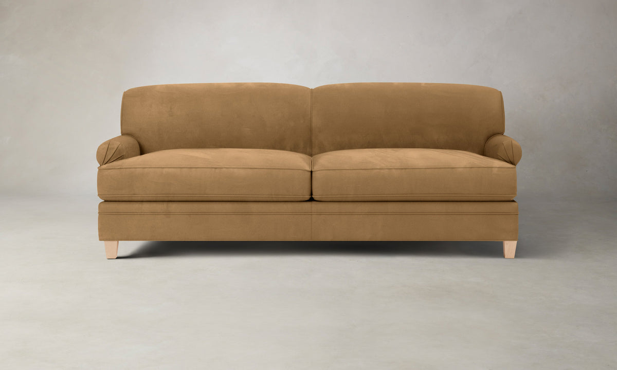 The Carmine Sofa - Nubuck Leather Rye