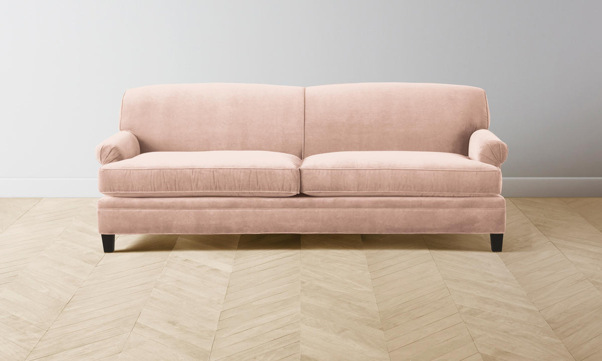 The Carmine Sofa - Performance Velvet Blossom