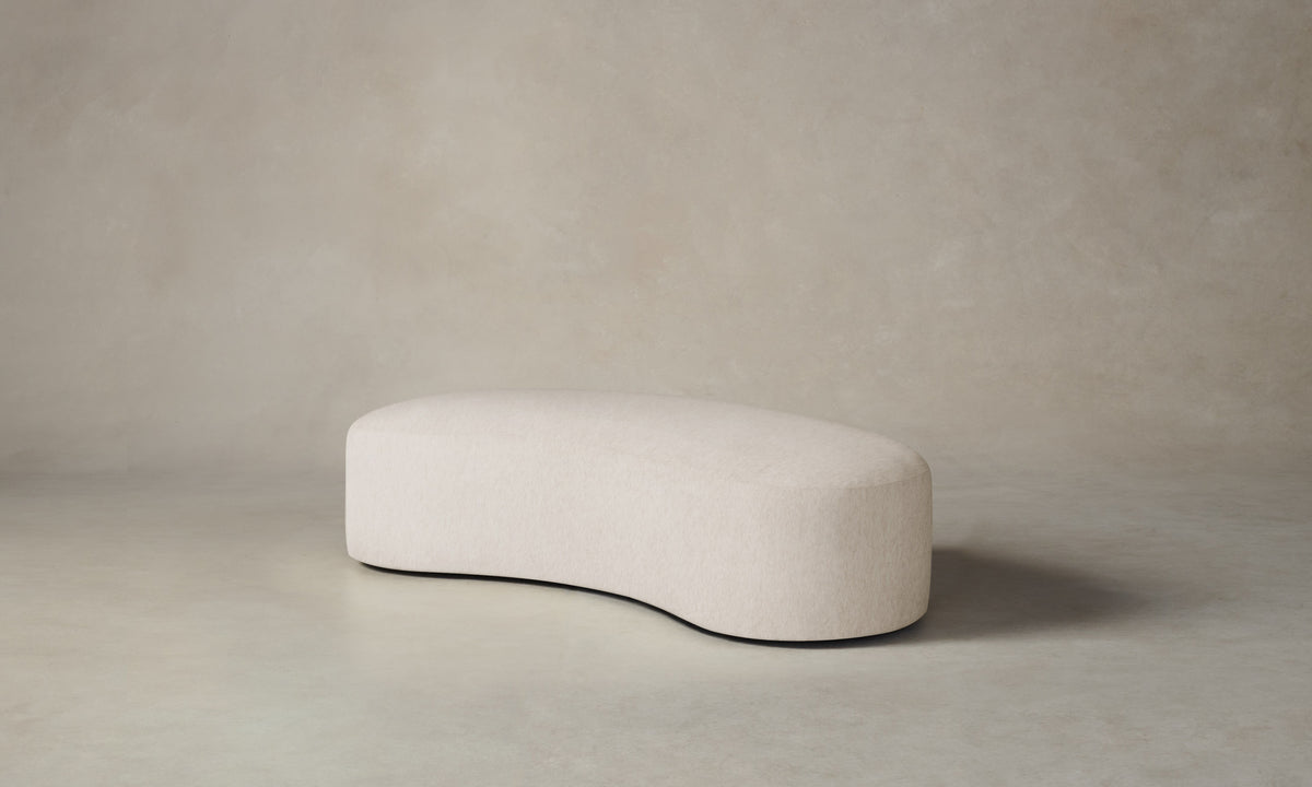 The Chelsea Daybed - Deep Pile Mohair Limestone