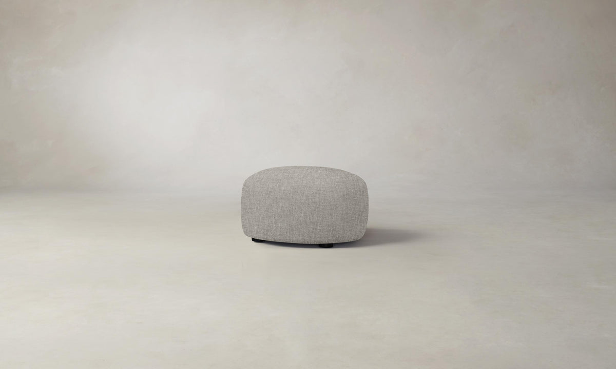 The Chelsea Ottoman - Heritage Belgian Linen Agate