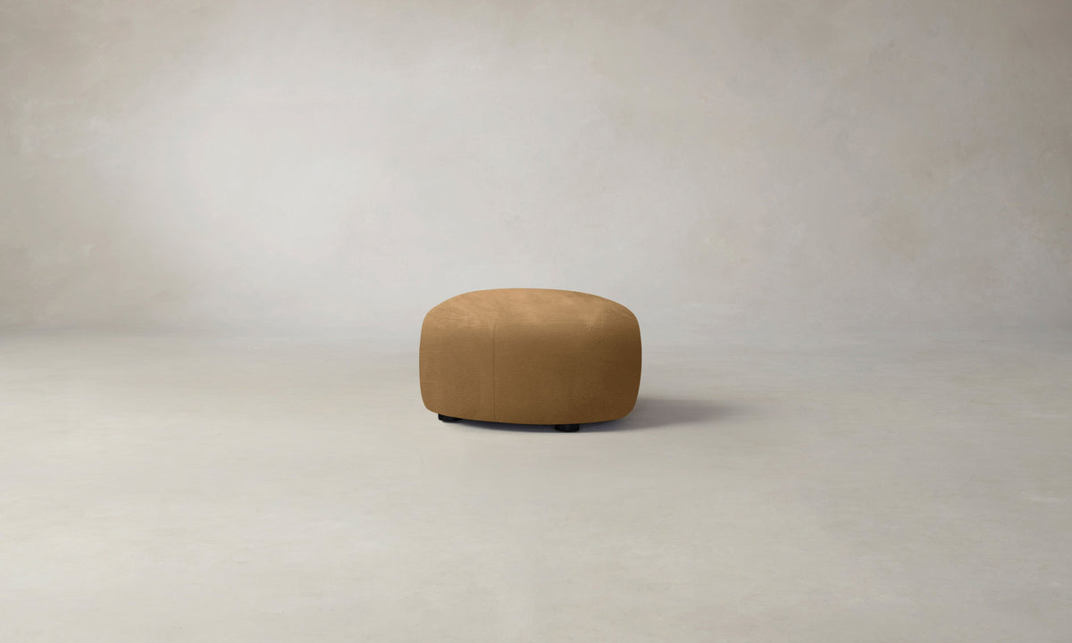 The Chelsea Ottoman - Nubuck Leather Rye