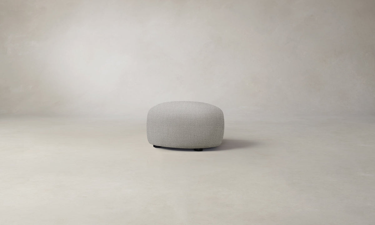 The Chelsea Ottoman - Performance Textural Weave Breeze