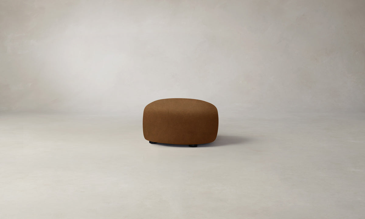 The Chelsea Ottoman - Tuscan Leather Cognac
