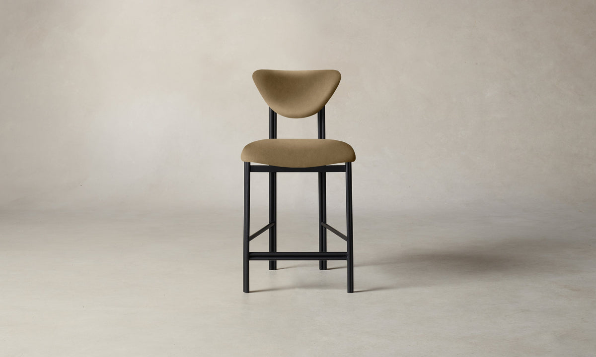 The Cooper Counter Stool - Costa Leather Portobello