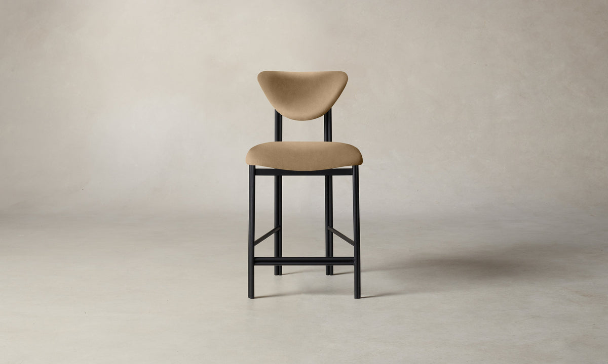 The Cooper Counter Stool - Costa Leather Ridge