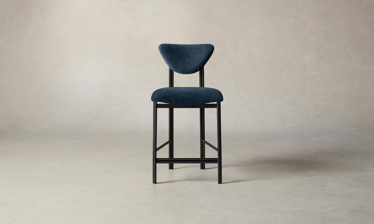 The Cooper Counter Stool - Performance Tweed Denim