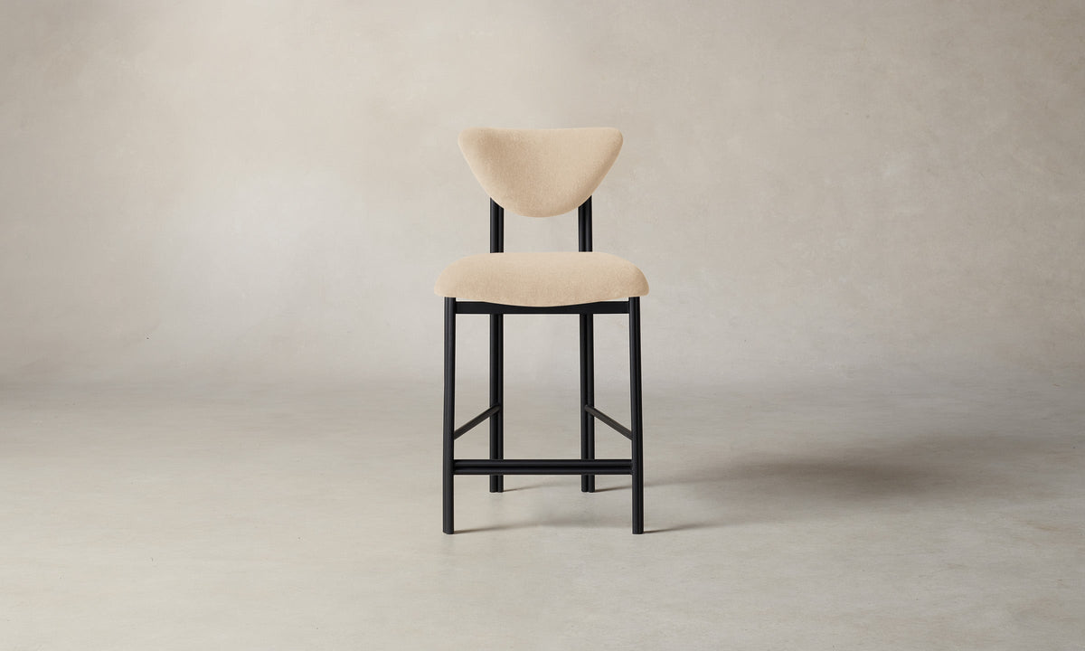 The Cooper Counter Stool - Performance Velvet Butter