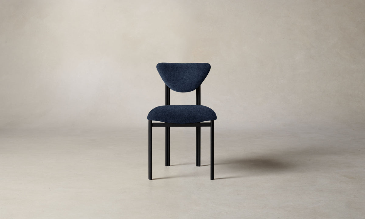 The Cooper Dining Chair - Italian Brushed Wool Harbor