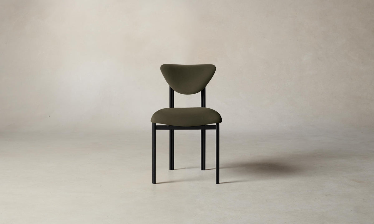 The Cooper Dining Chair - Pebbled Leather Truffle