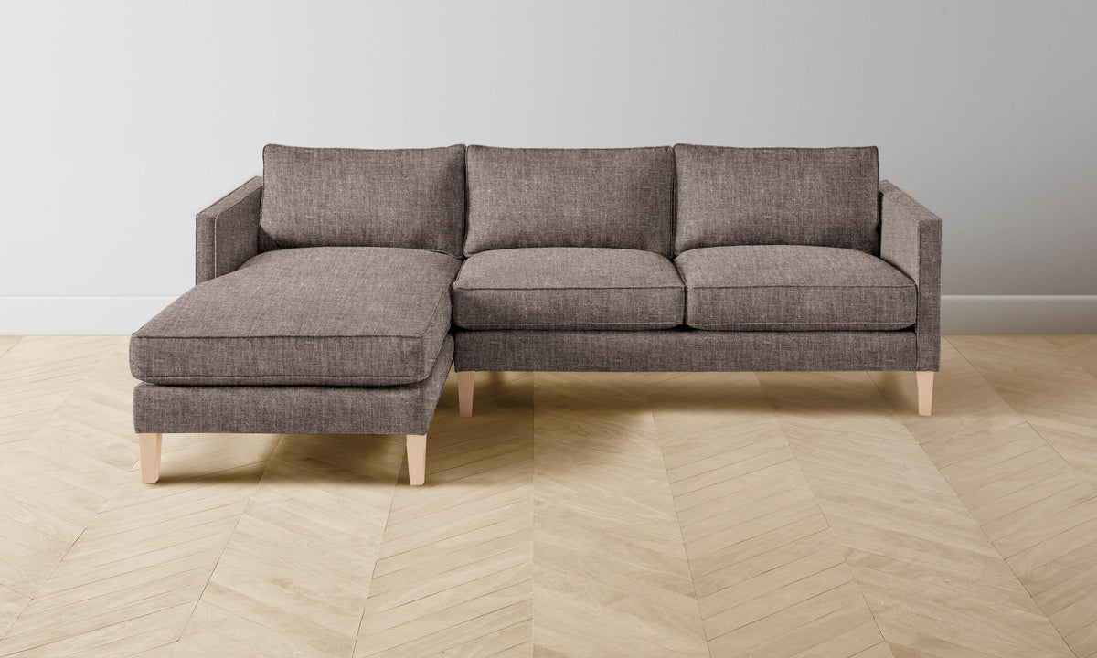 The Crosby Sectional - Heritage Belgian Linen Carob