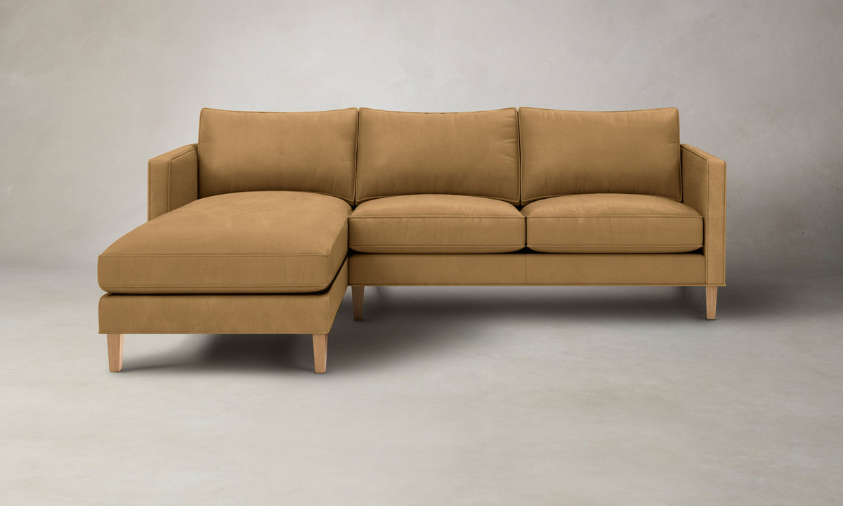 The Crosby Sectional - Nubuck Leather Rye