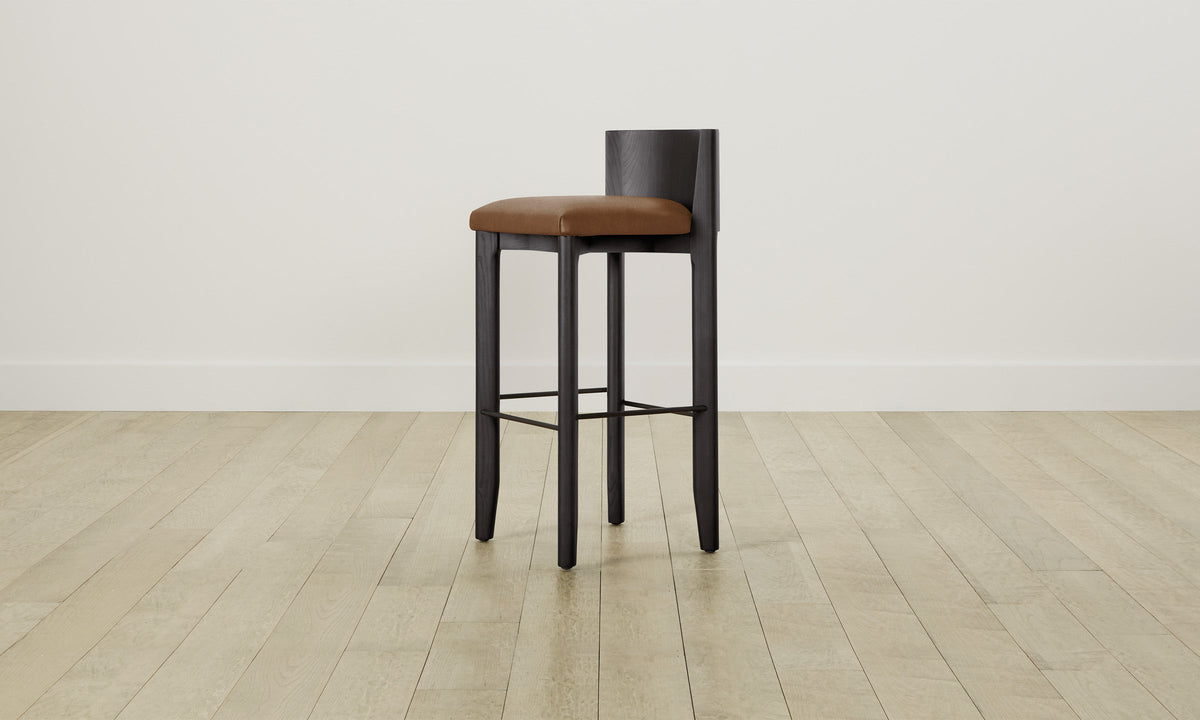 The Delancey Bar & Counter Stool - Tuscan Leather Cognac