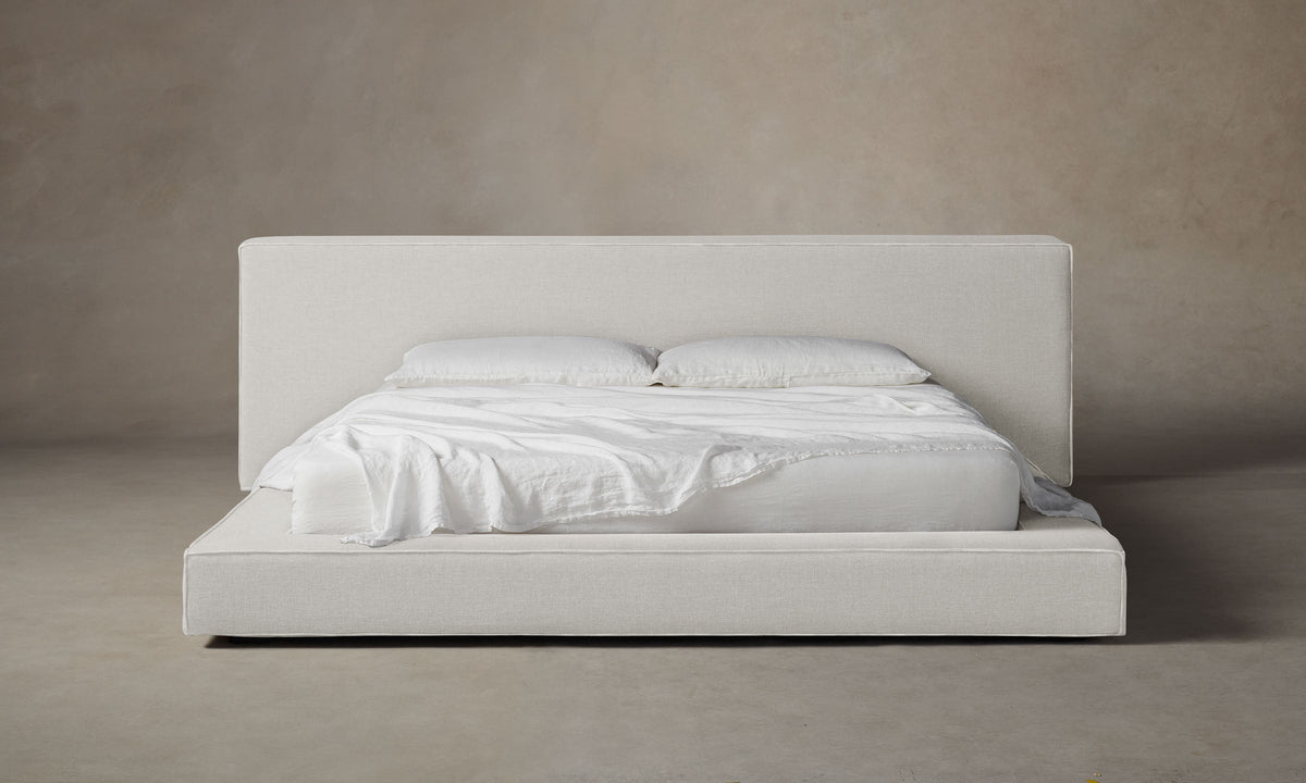 The Eldridge Bed - Italian Brushed Wool Vanilla