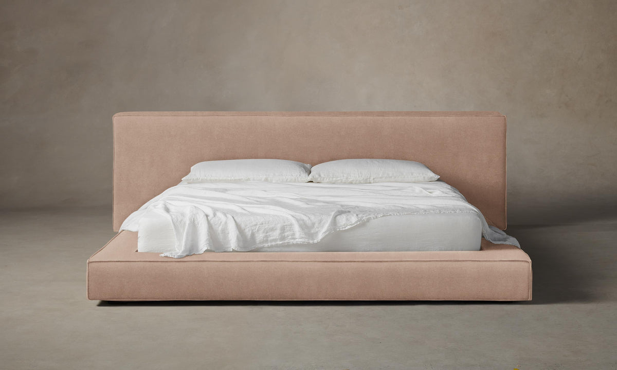 The Eldridge Bed - Performance Velvet Blossom