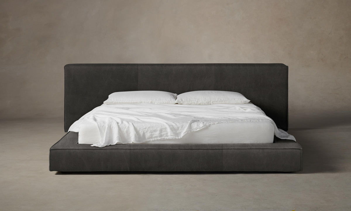 The Eldridge Bed - Tuscan Leather Seal
