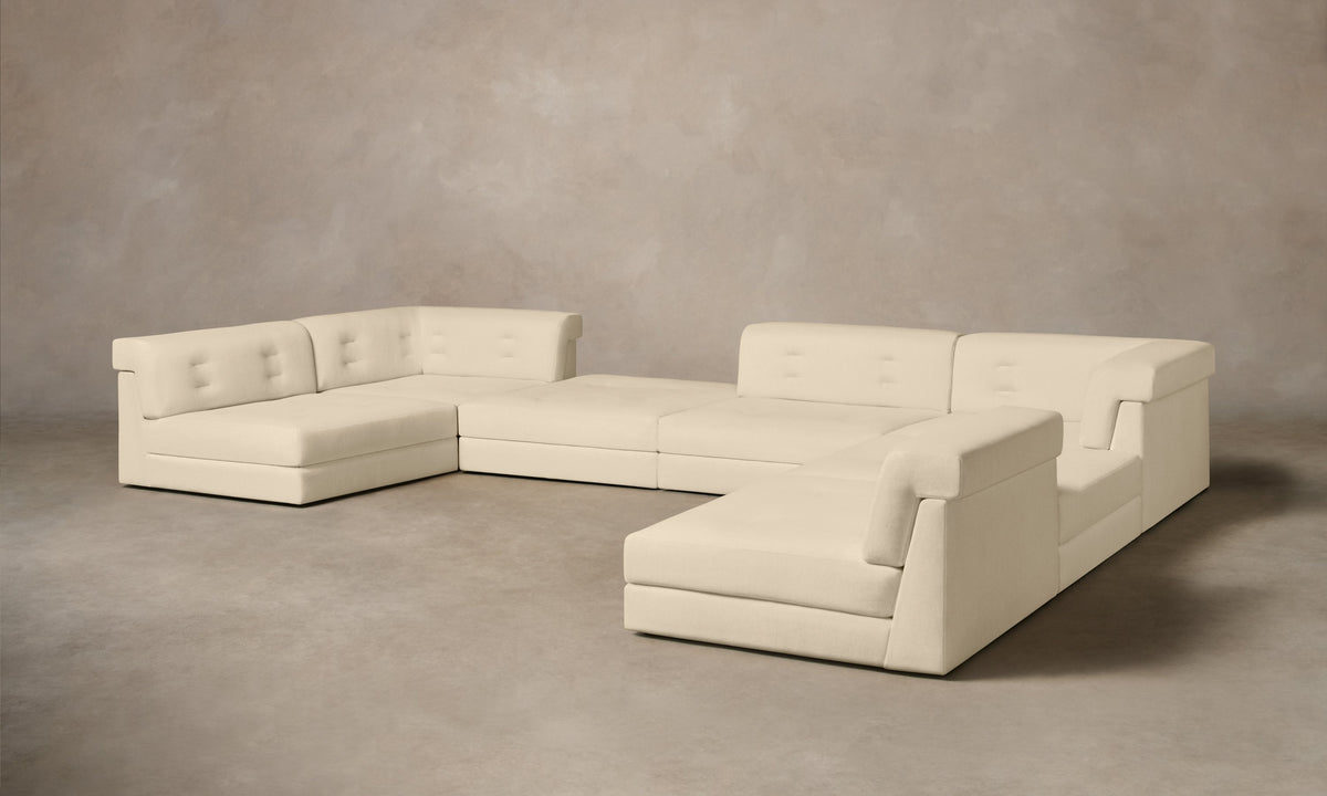 The Forma Modular Sectional - Performance Linen Weave Flour