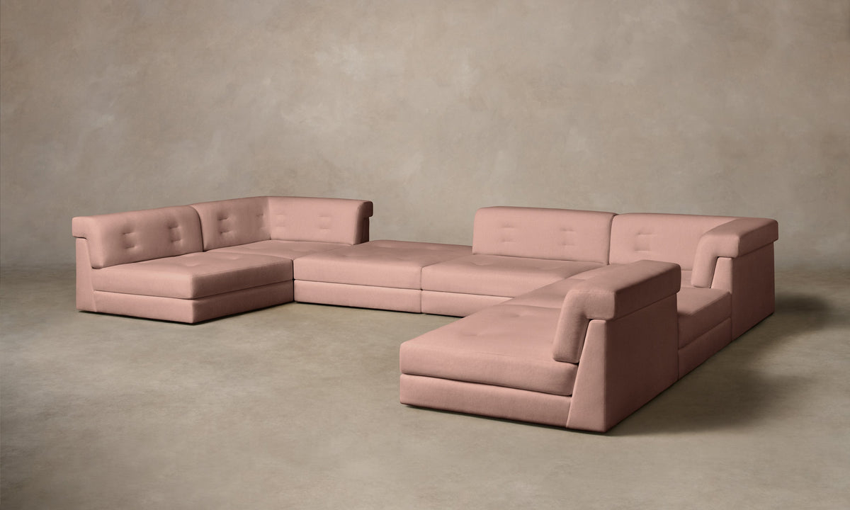 The Forma Modular Sectional - Performance Velvet Blossom