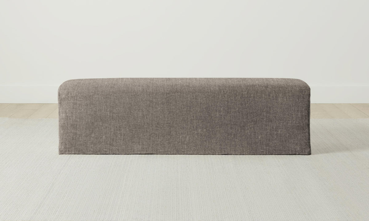 The Franklin Bench - Heritage Belgian Linen Carob
