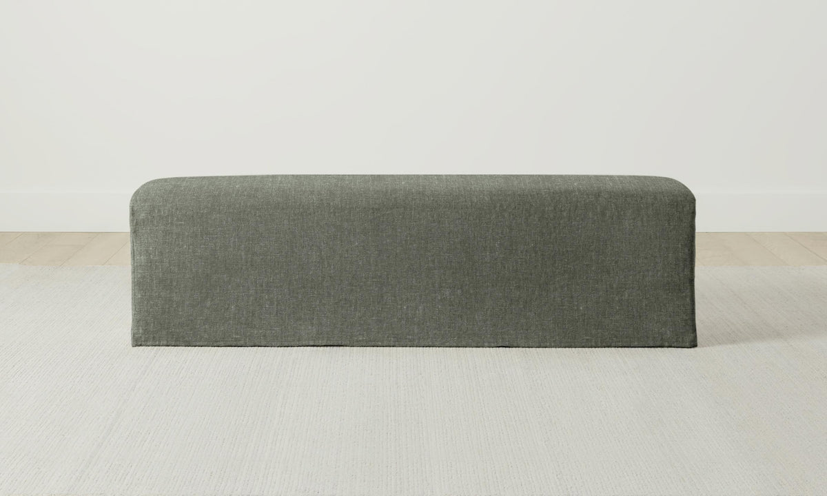 The Franklin Bench - Heritage Belgian Linen Thyme