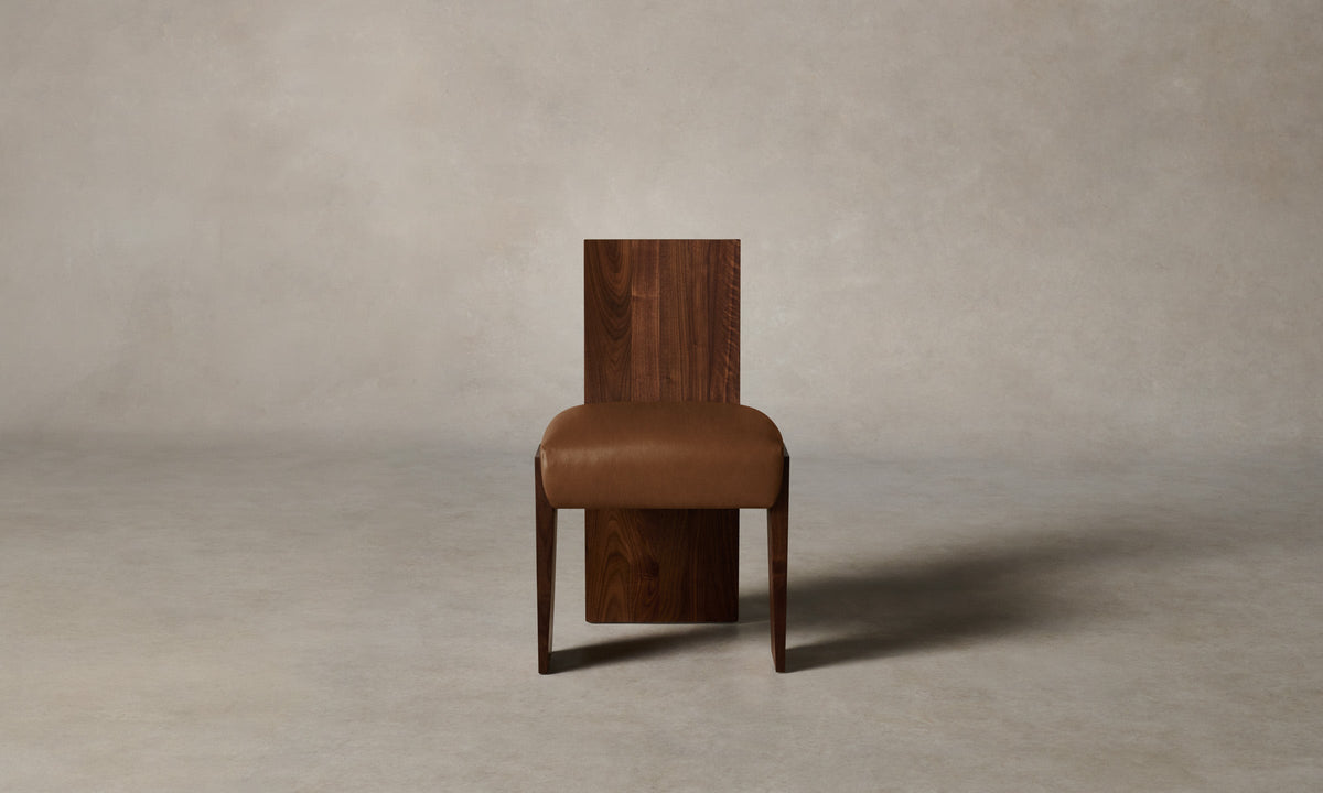 The Garrett Dining Chair - Tuscan Leather Cognac