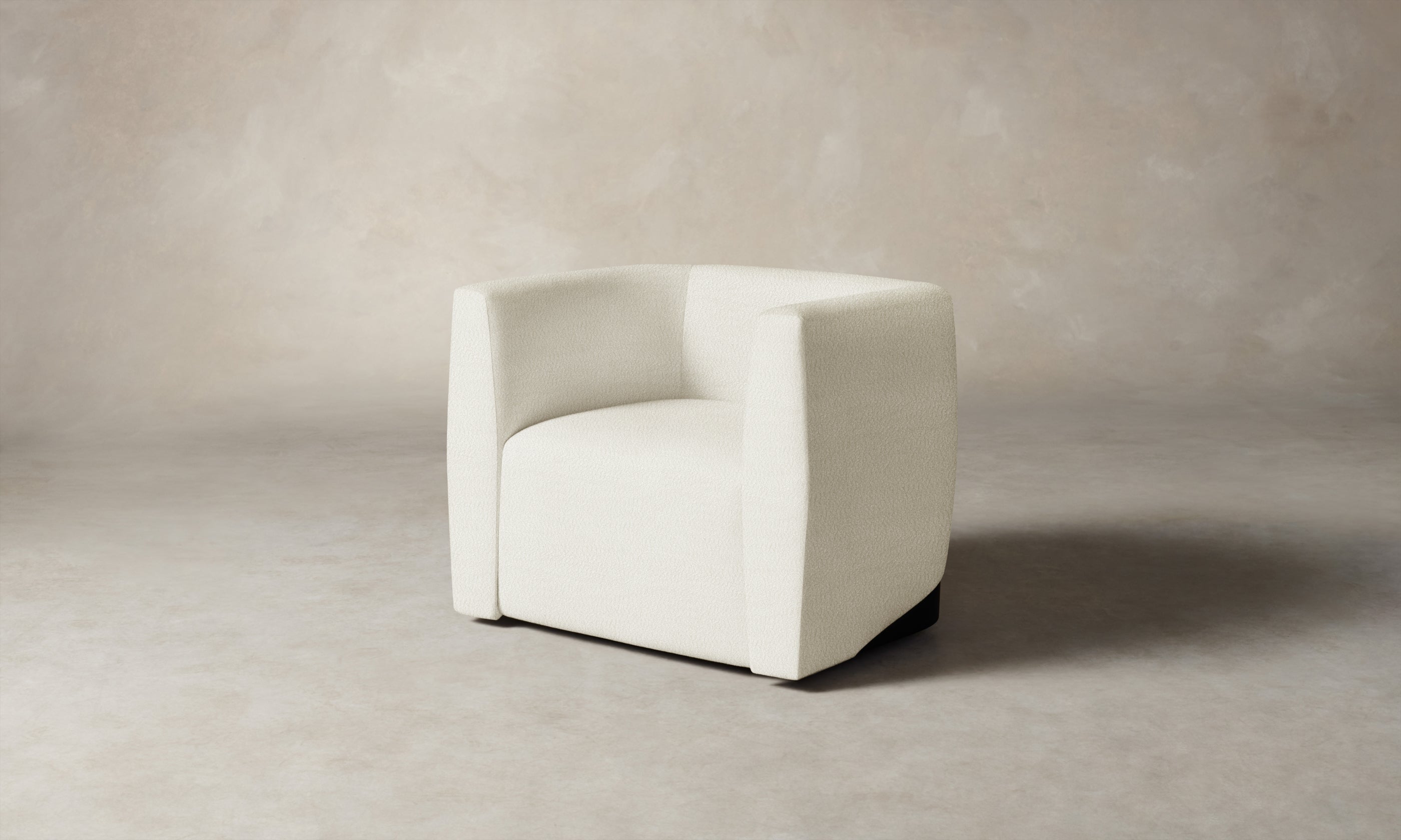 Elegant Swivel Chair in Wheat