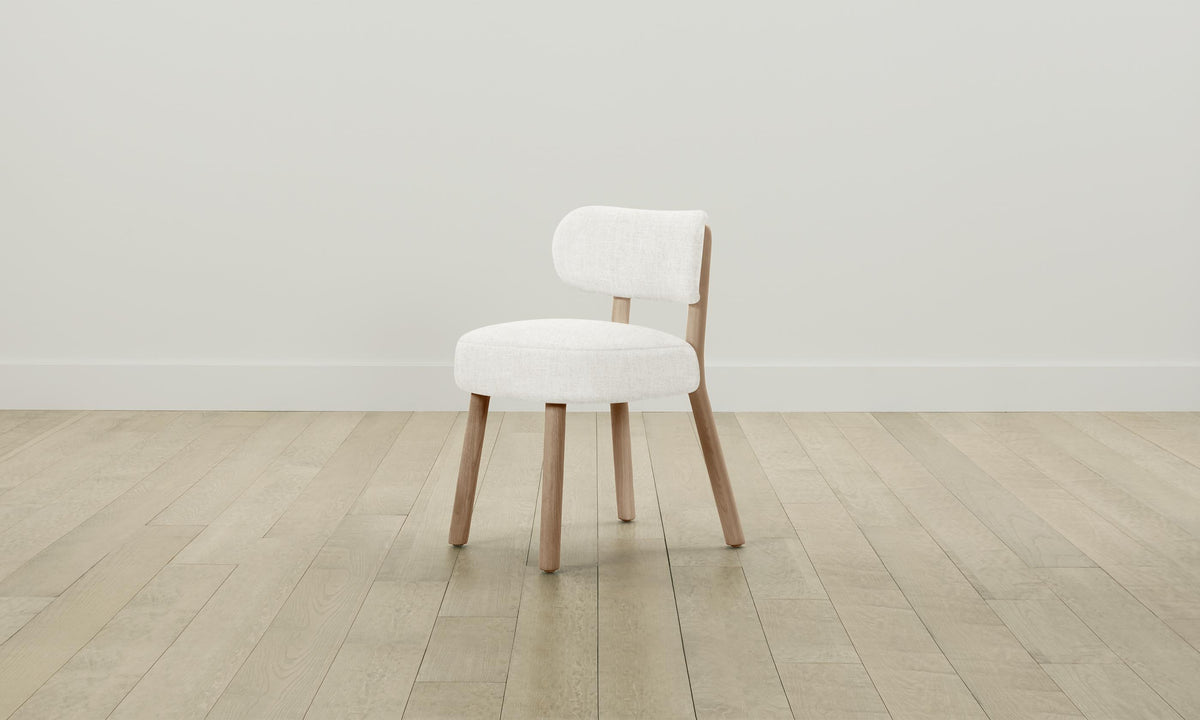 The Jane Dining Chair - Heritage Belgian Linen Egret