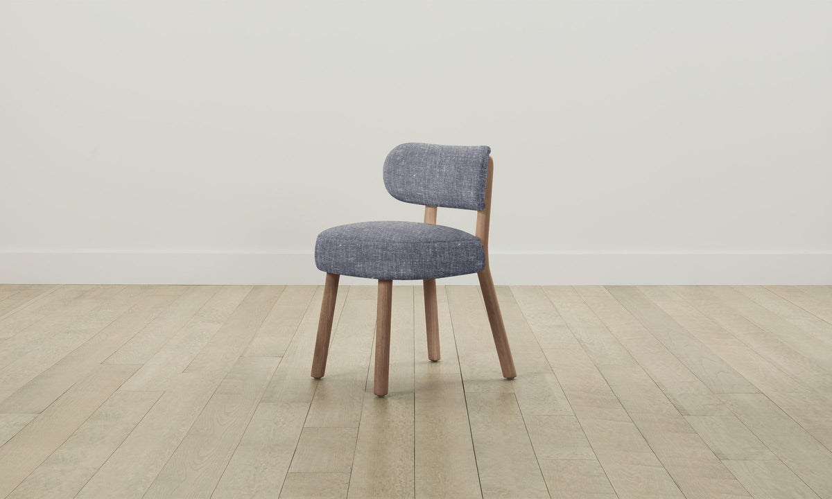 The Jane Dining Chair - Heritage Belgian Linen Lake