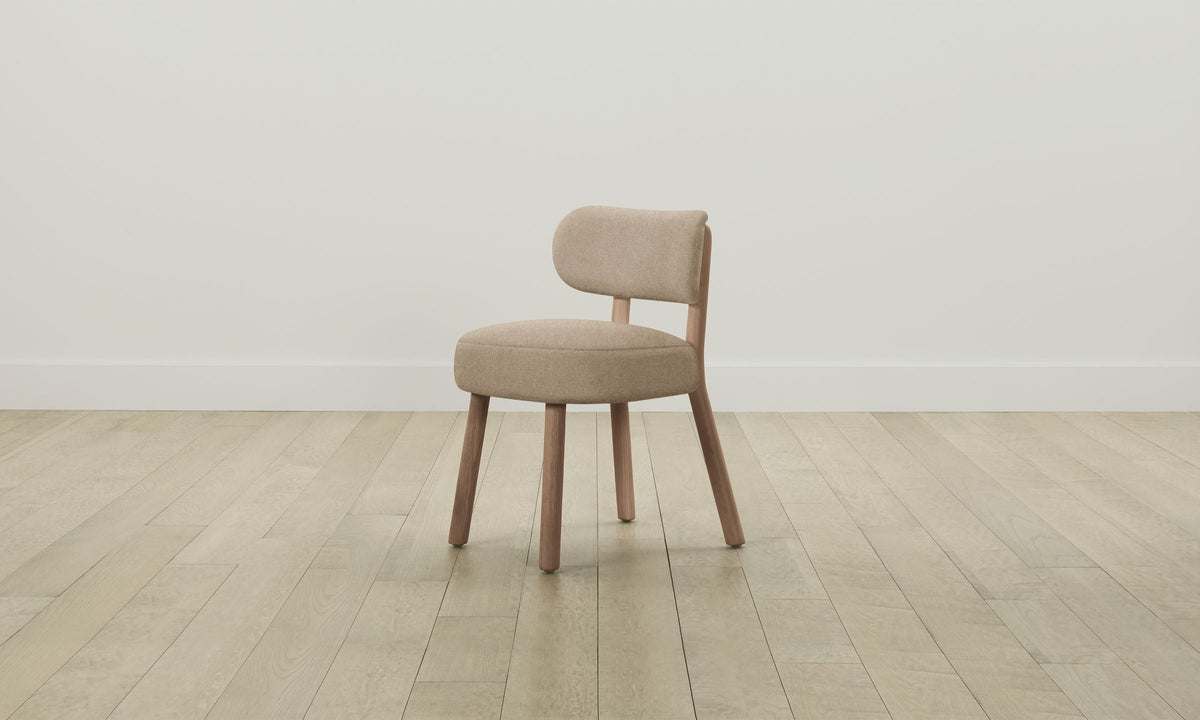 The Jane Dining Chair - Italian Brushed Wool Fox
