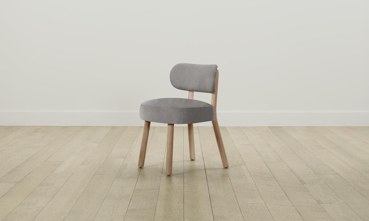 The Jane Dining Chair - Nubuck Leather Asphalt