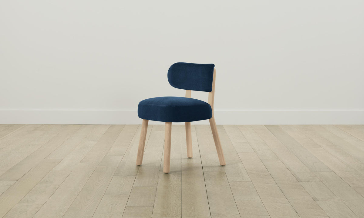 The Jane Dining Chair - Performance Velvet Sapphire