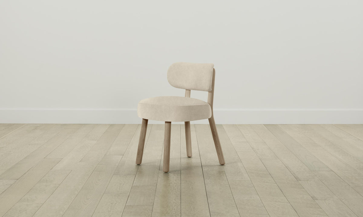 The Jane Dining Chair - Tuscan Leather Bisque