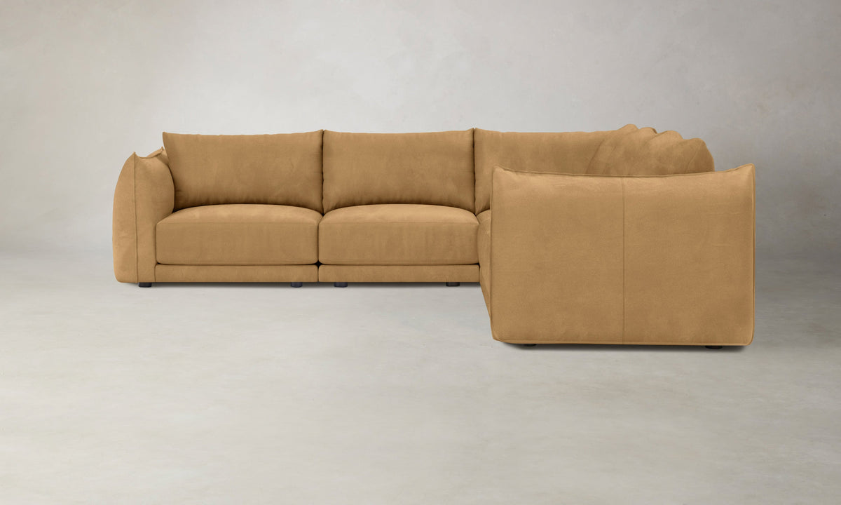 The Jones Modular Sectional - Nubuck Leather Rye