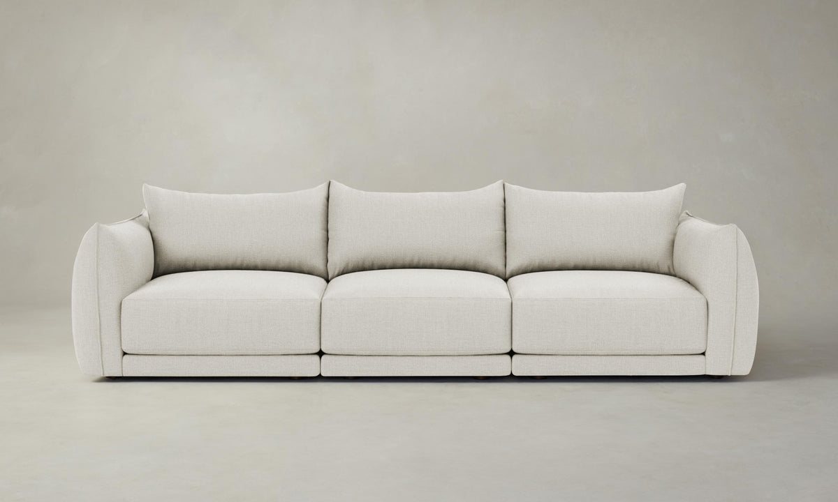 The Jones Modular Sectional - Heritage Belgian Linen Egret