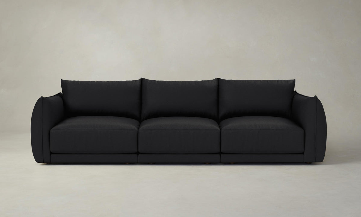 The Jones Modular Sectional - Pebbled Leather Ink