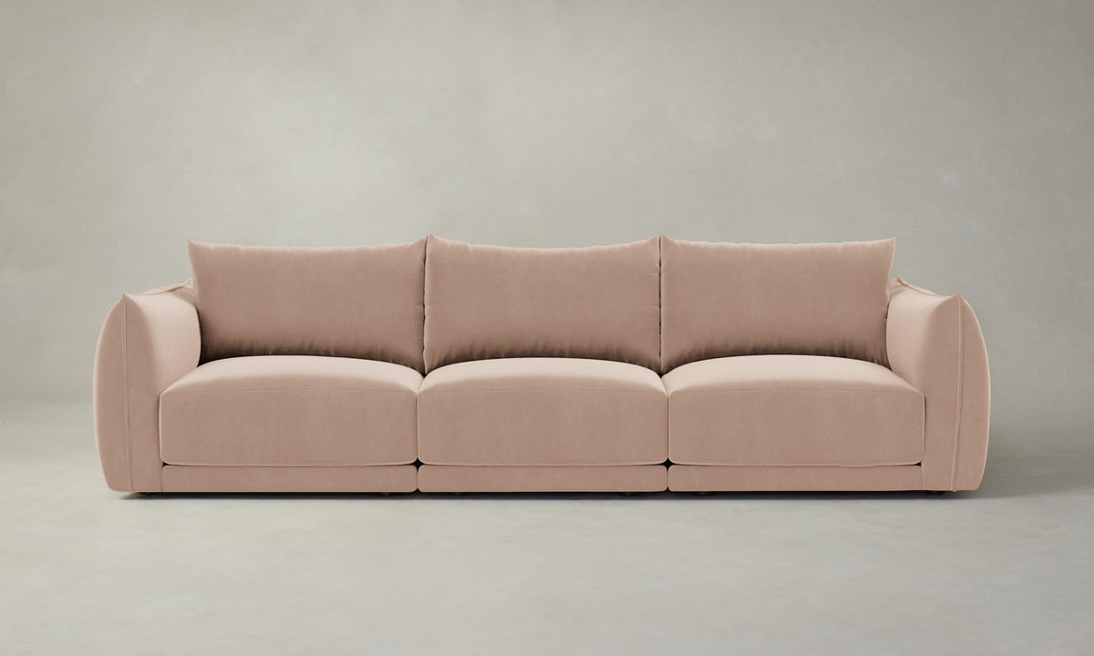 The Jones Modular Sofa - Performance Velvet Blossom