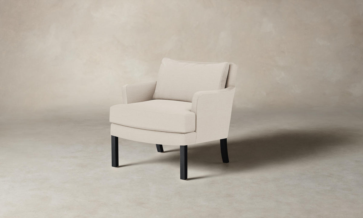 The Kaye Chair - Heritage Belgian Linen Alder