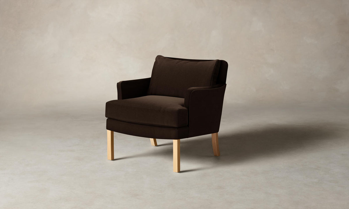 The Kaye Chair - Mohair Chocolate