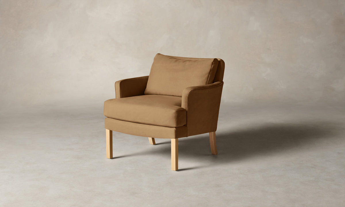 The Kaye Chair - Nubuck Leather Rye