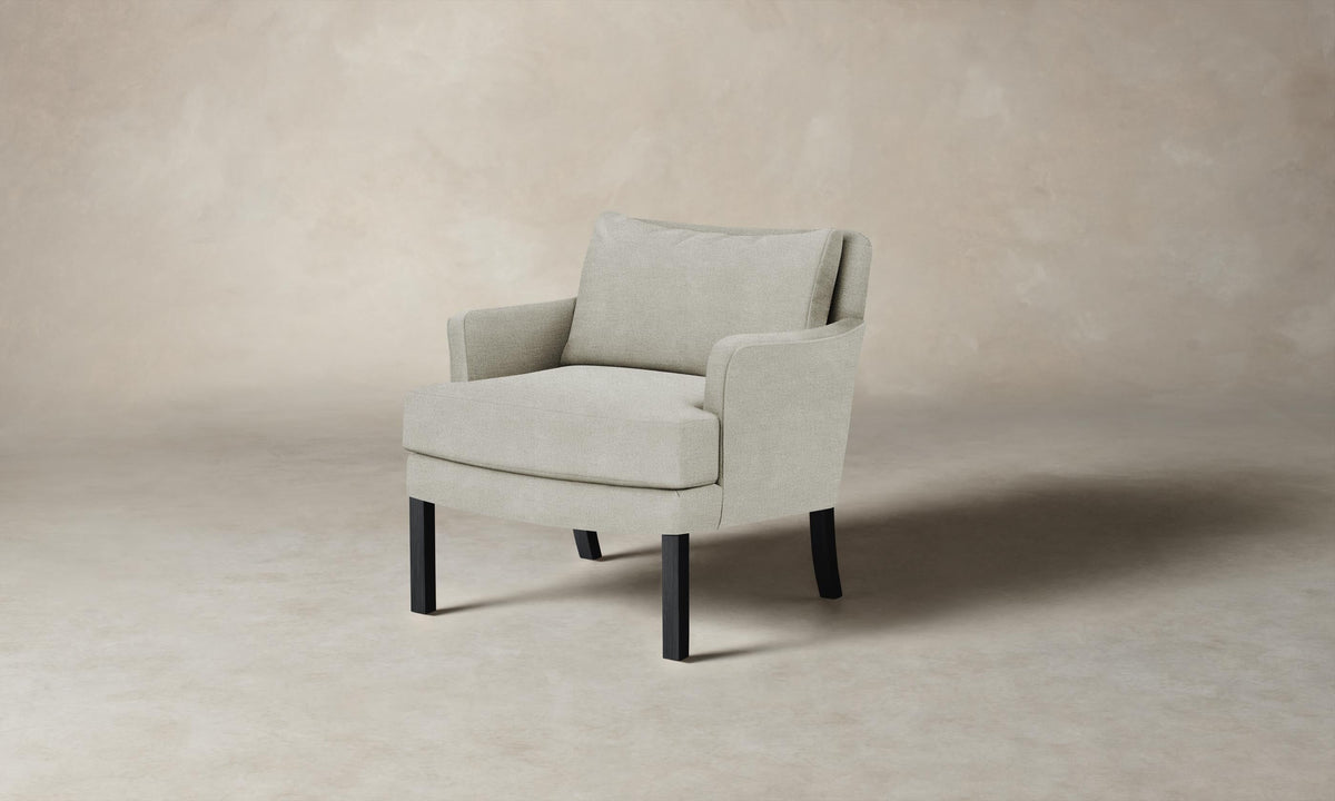 The Kaye Chair - Performance Mélange Weave Flint