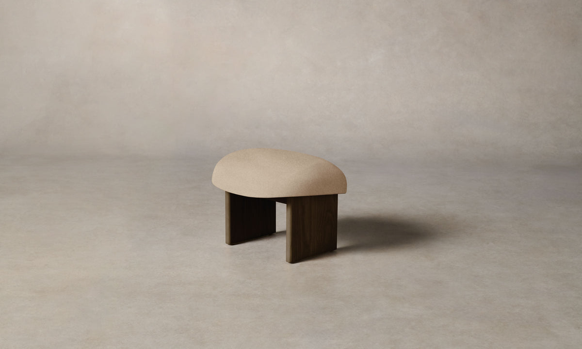 The Kenmare Ottoman - Italian Brushed Wool Fox