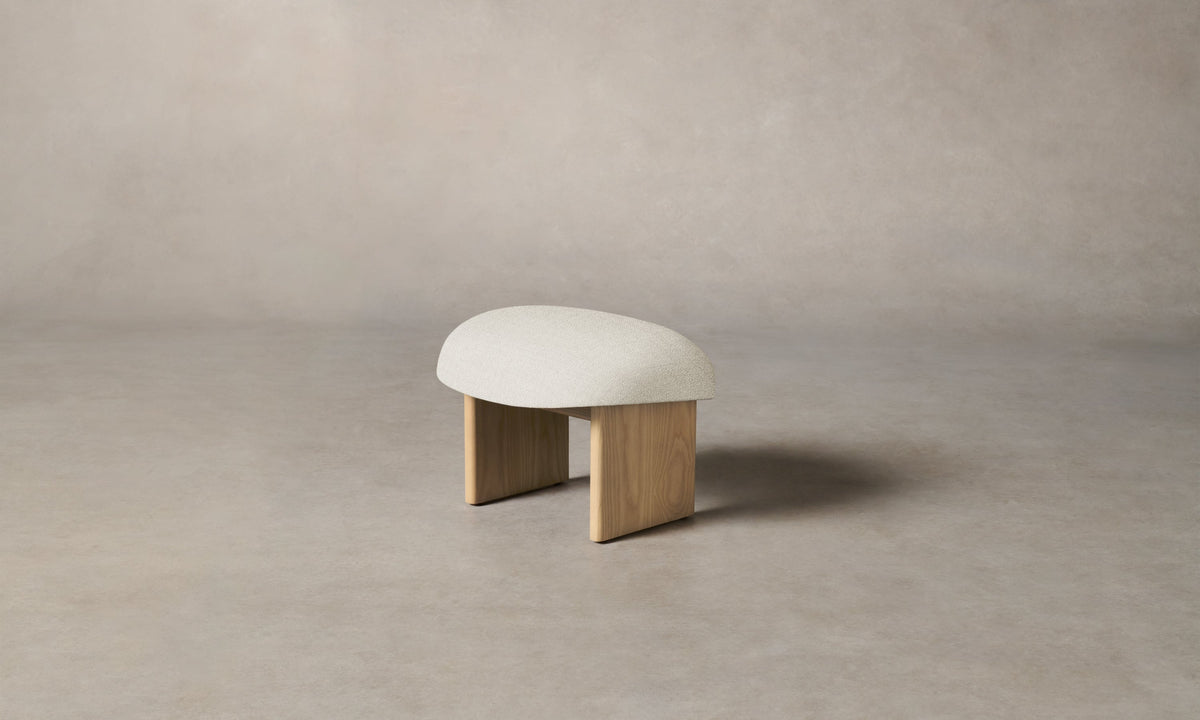 The Kenmare Ottoman - Performance Textural Weave Wisp