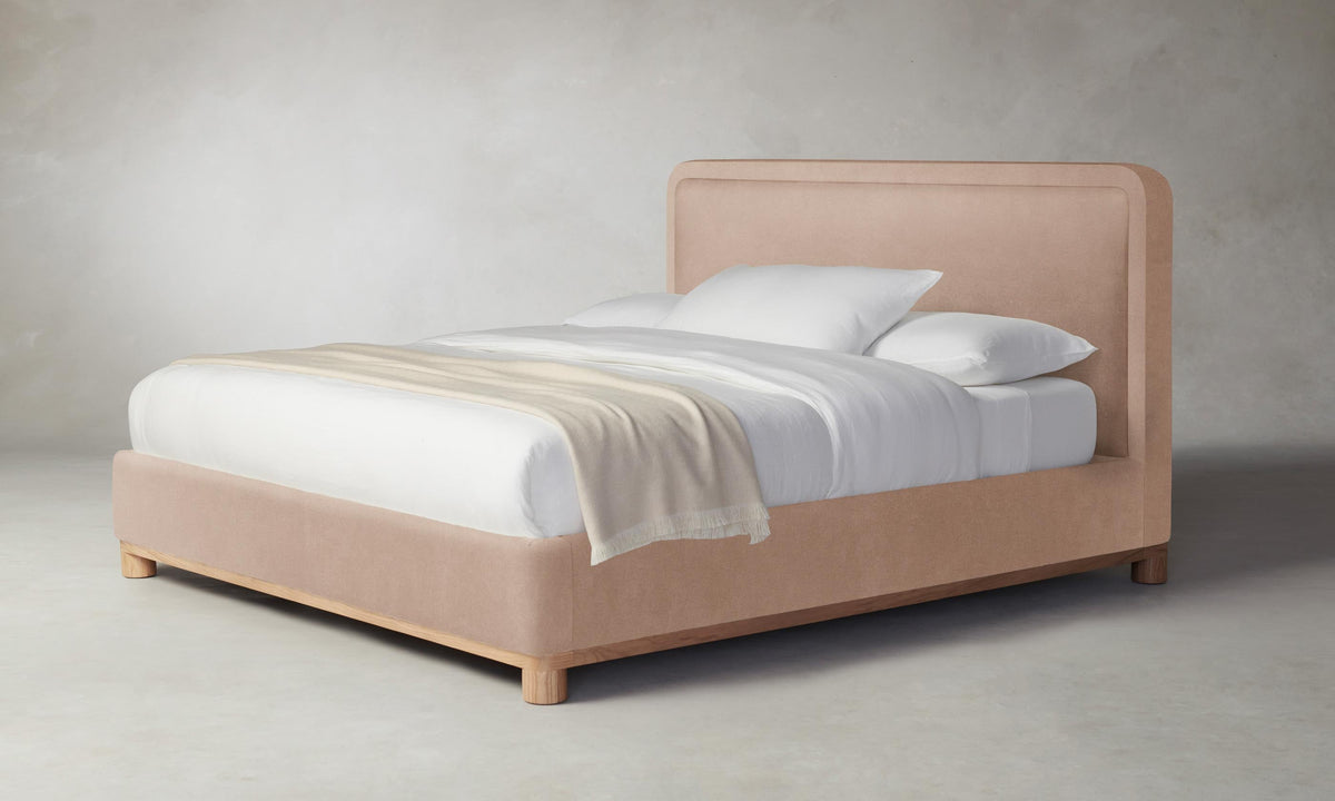 The Kent Bed - Performance Velvet Blossom