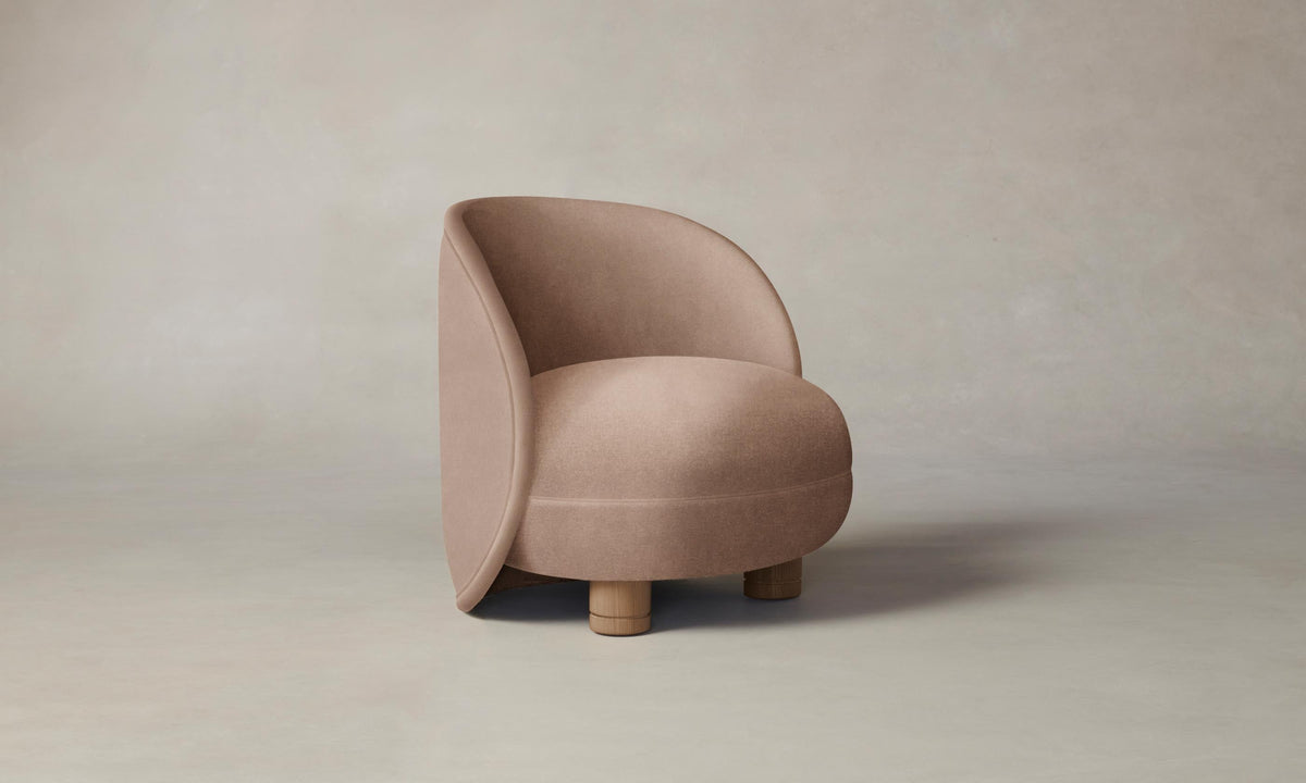The Laight Chair - Performance Velvet Blossom