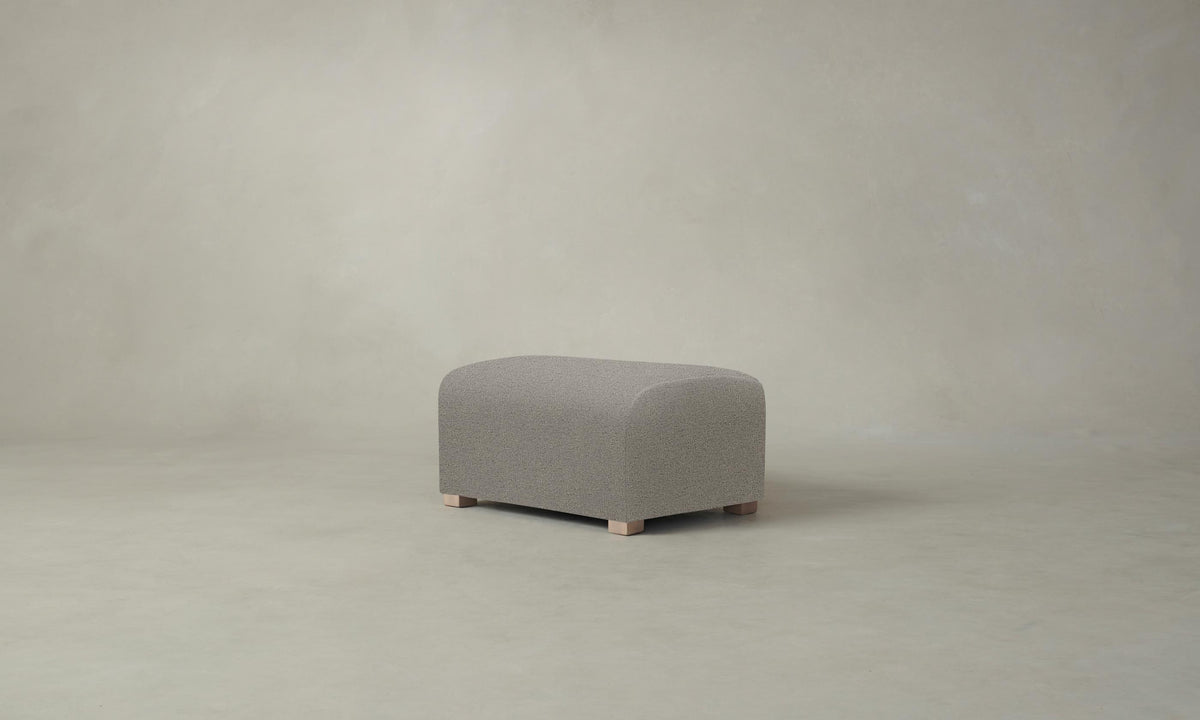 The Lenox Ottoman - Performance Bouclé Morel