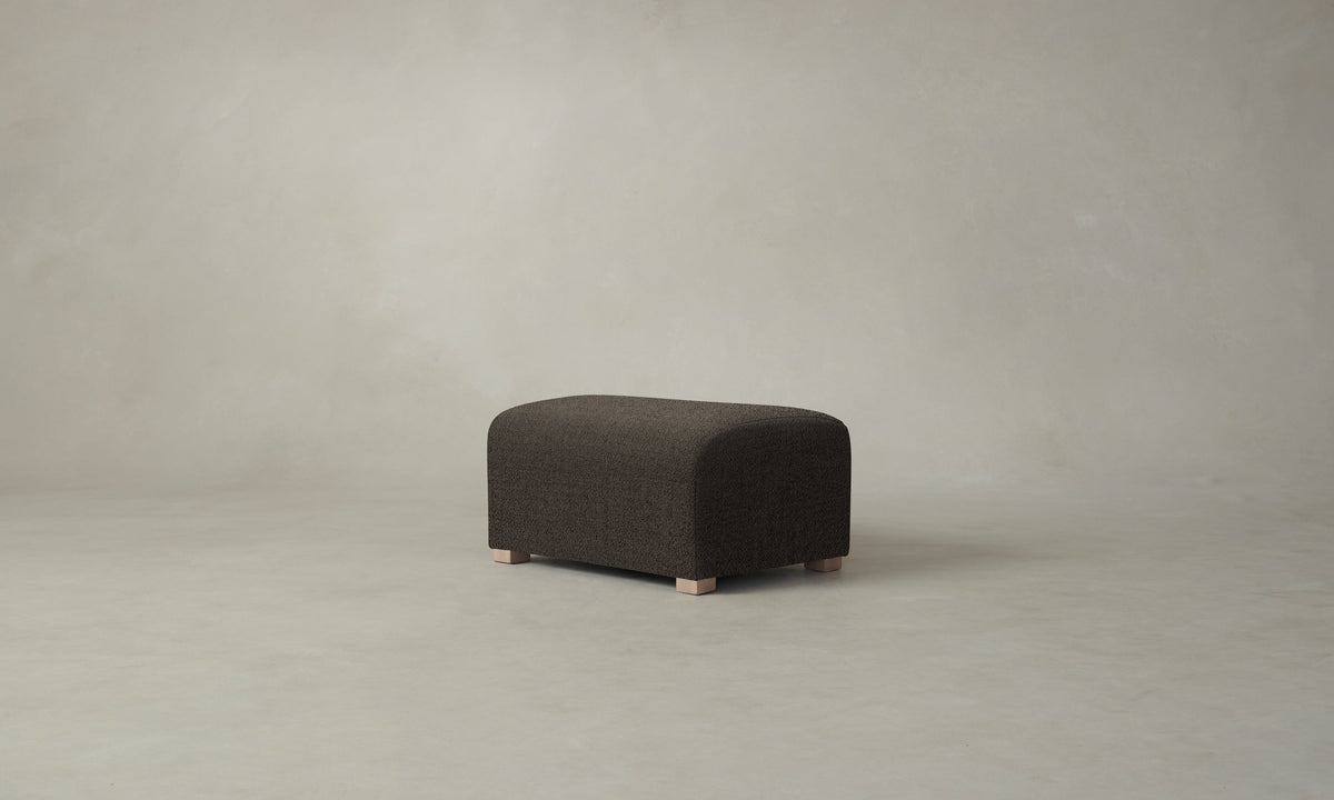 The Lenox Ottoman - Performance Textural Weave Root