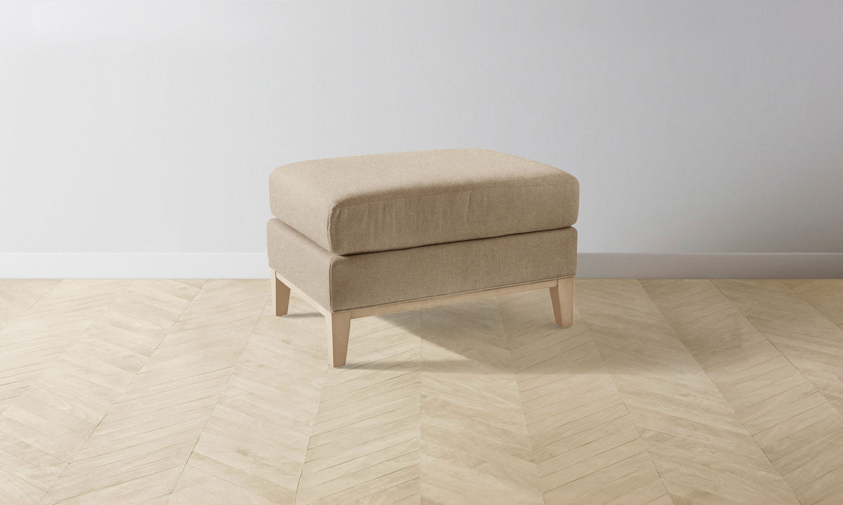 The Ludlow Ottoman - Italian Brushed Wool Fox
