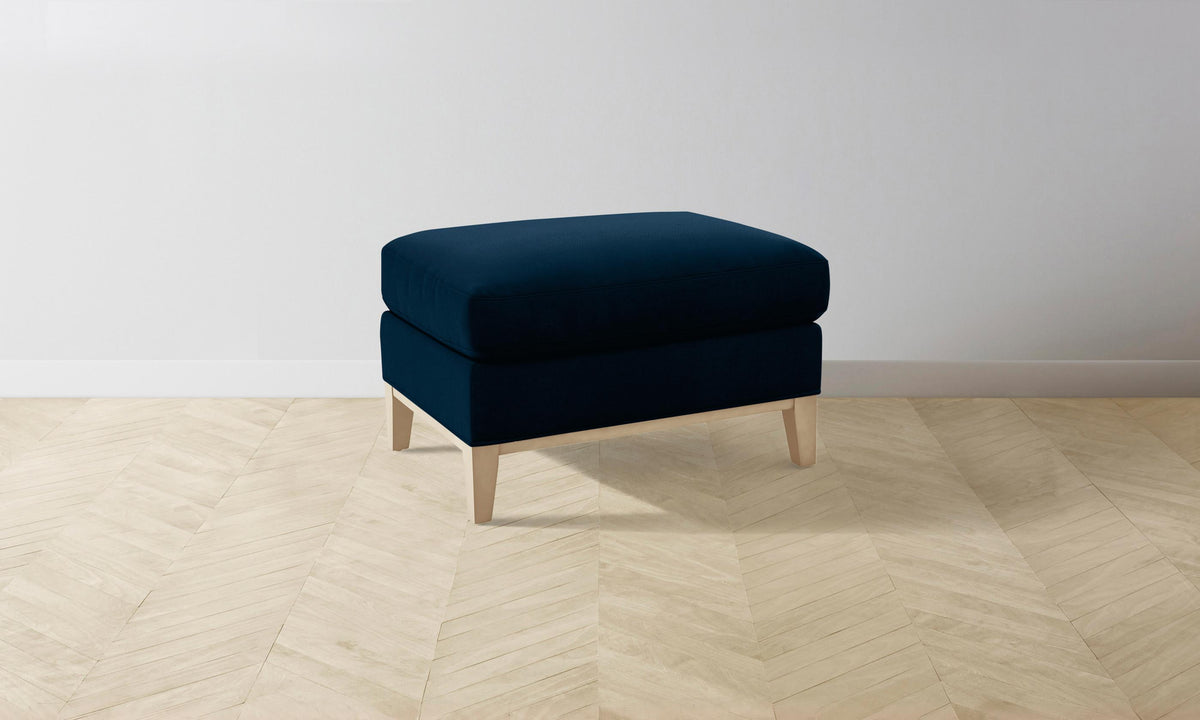 The Ludlow Ottoman - Mohair Admiral