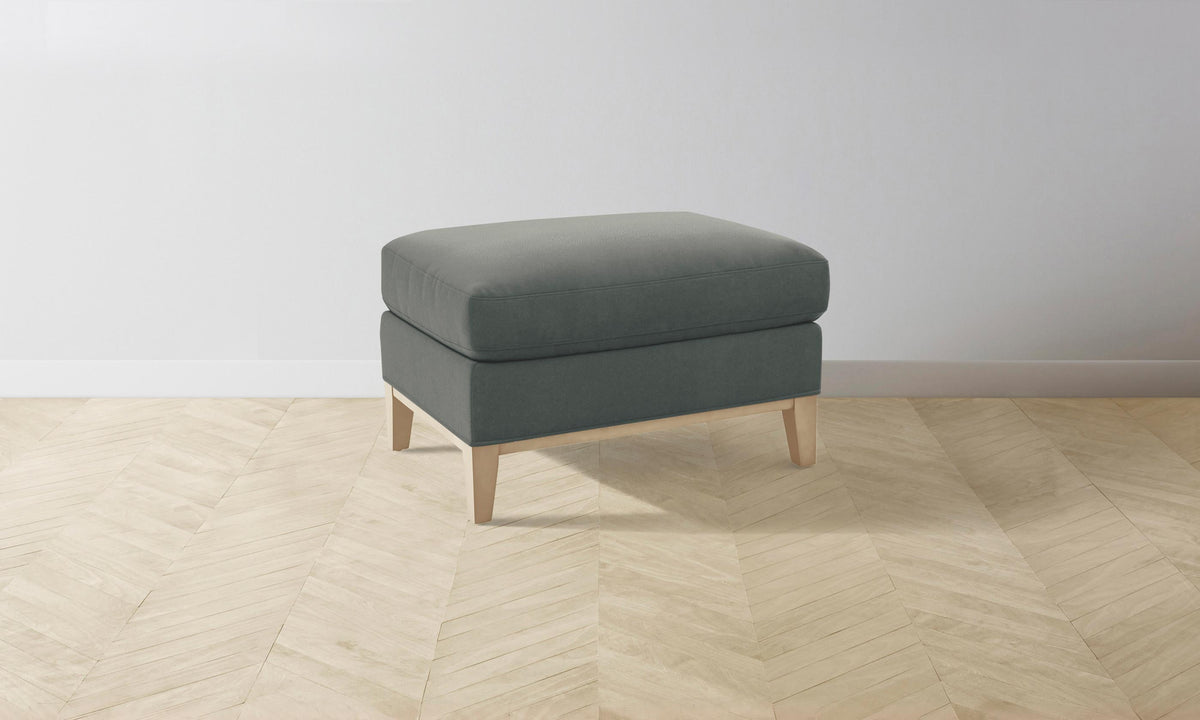 The Ludlow Ottoman - Mohair Fog