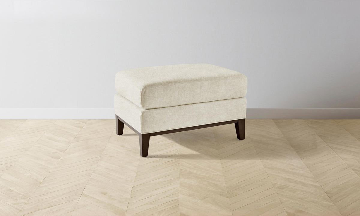 The Ludlow Ottoman - Performance Mélange Weave Shell