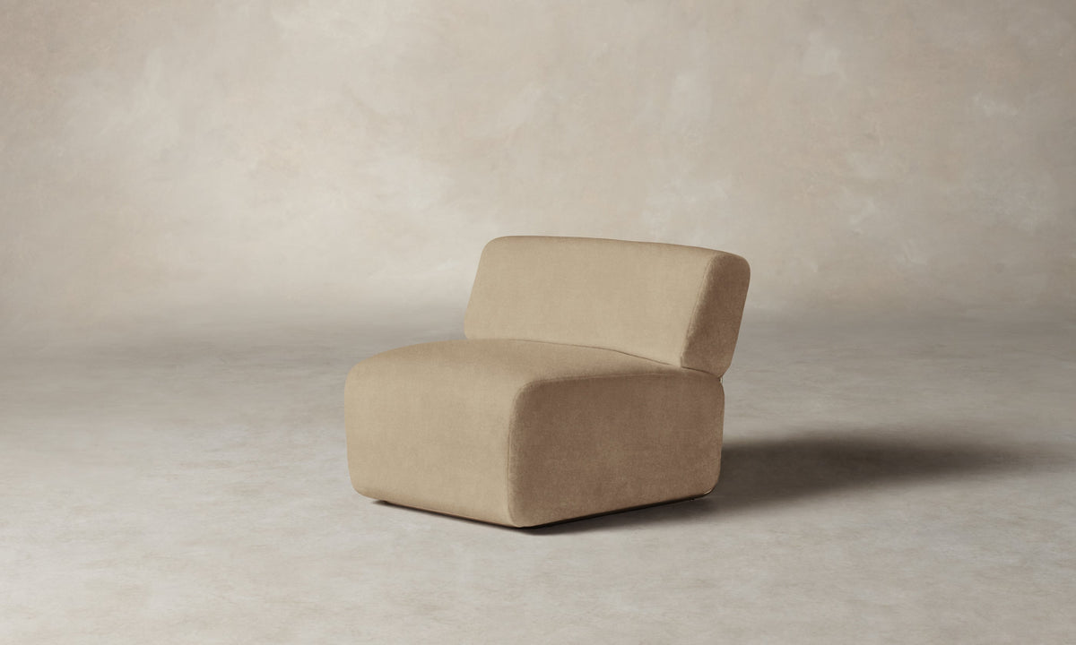 The Miles Modular Chair - Mohair Almond